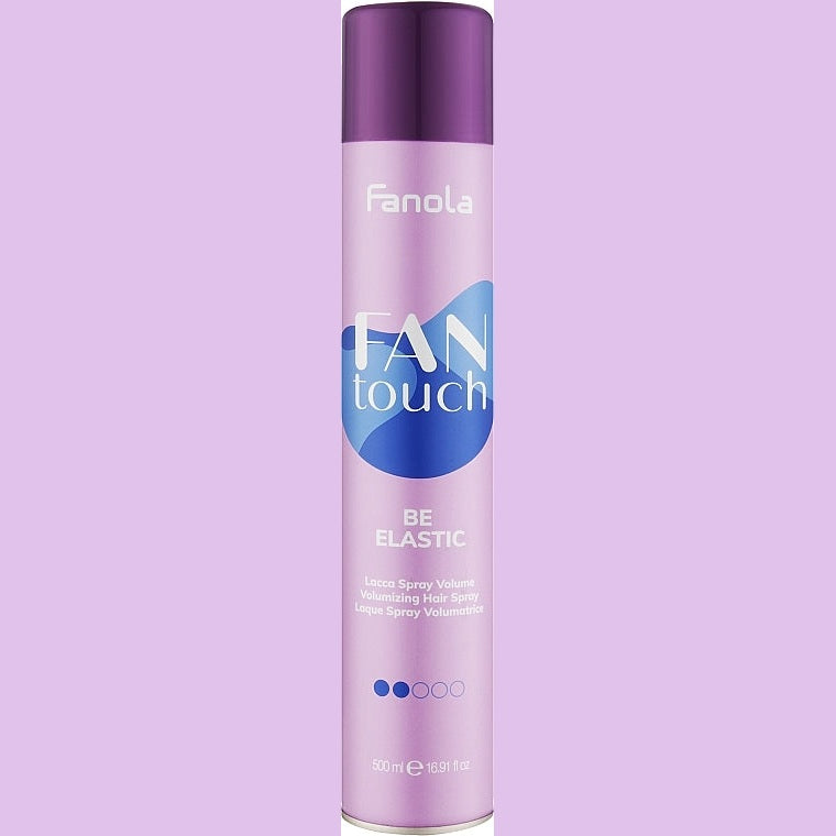 Fanola FAN Touch Be Elastic Volumizing Hair Spray 500 ml – elastik fiksasiyalı həcmləndirici saç spreyi
