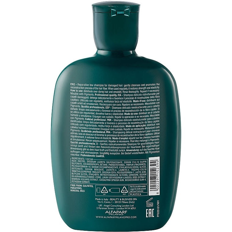 Zədələnmiş Saçlar Üçün Bərpaedici Şampun Alfaparf Milano Semi Di Lino Reparative Low Shampoo 250 ml