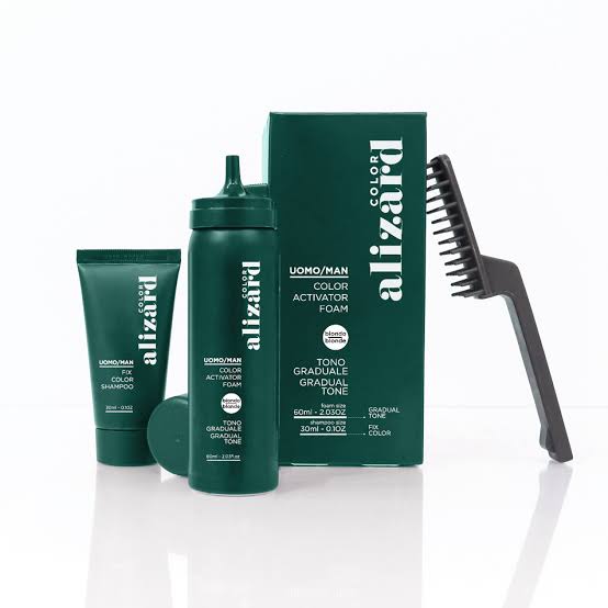 Alizard Color Activator Foam Black kişi saçları üçün rəngləndirici köpük 60 ml + 30 ml