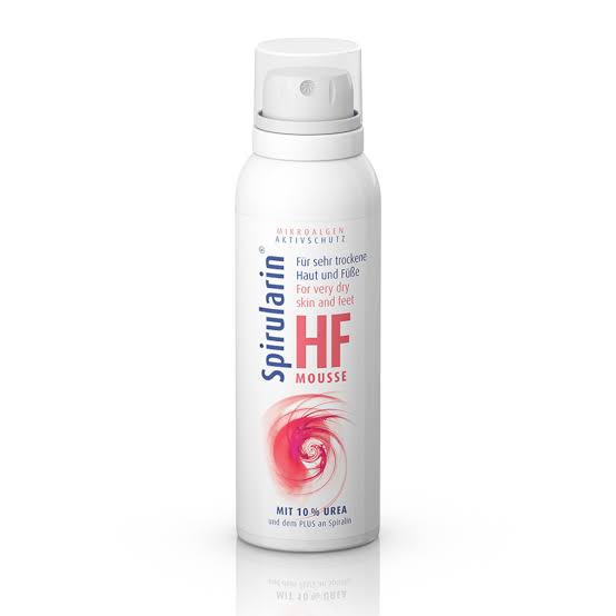 Spirularin HF Mousse 125 ml çox quru dəri və ayaqlar üçün 10% urea tərkibli qulluq köpüyü