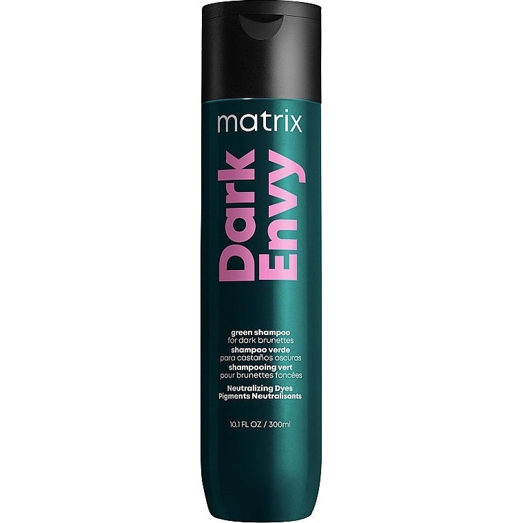 Matrix Dark Envy yaşıl şampun 300 ml – tünd brunet saçlarda qırmızı alt tonları neytrallaşdırır
