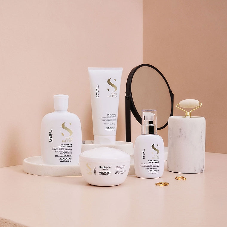 Alfaparf Semi Di Lino Diamond Illuminating Mask 200 ml – parıltı verən saç maskası (Daraq Store)
