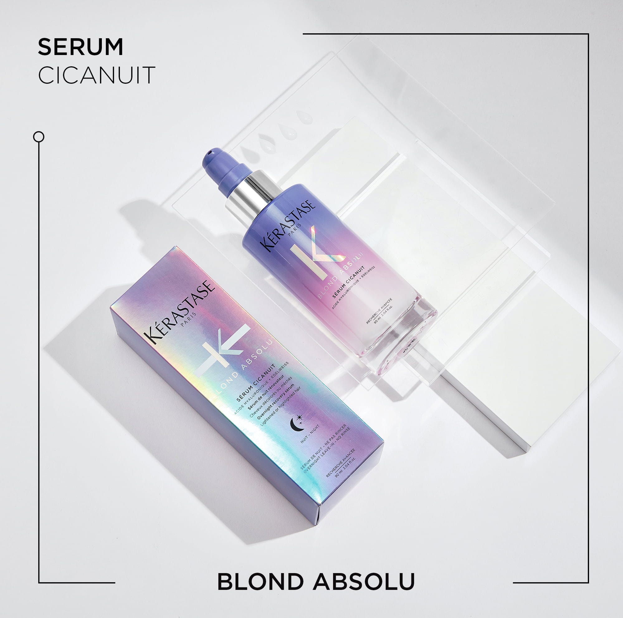 Gecə bərpaedici serum, sarı saçlar üçün