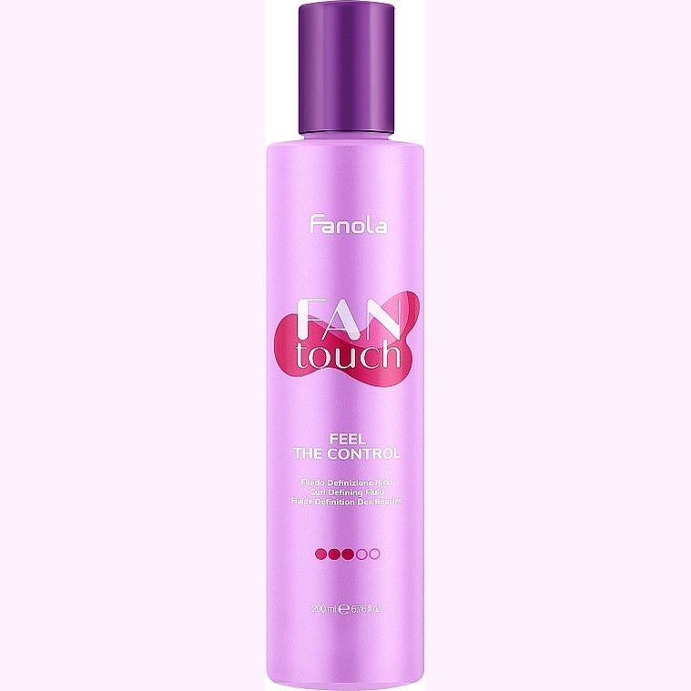 Fanola FAN Touch Feel The Control 200 ml — buruq saçlar üçün formalaşdırıcı fluid
