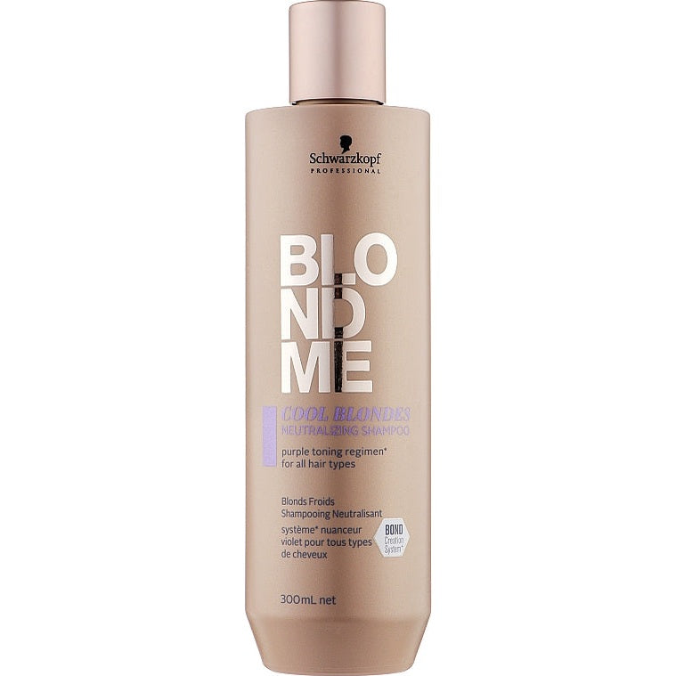 Schwarzkopf BlondMe Cool Blondes Neutralizing Shampoo 300 ml bənövşəyi blond şampun
