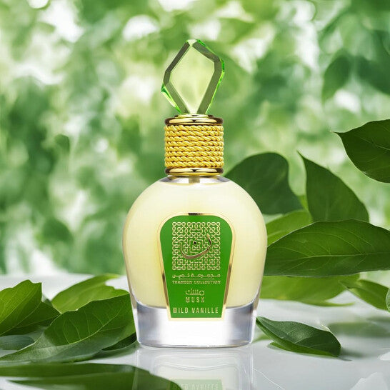 Lattafa Thameen Collection Musk Wild Vanille EDP 100ml perfume bottle and box
