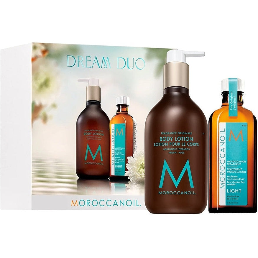 Moroccanoil Dream Duo Light Set – Body Lotion və Treatment Light hədiyyə dəsti (Daraq Store)
