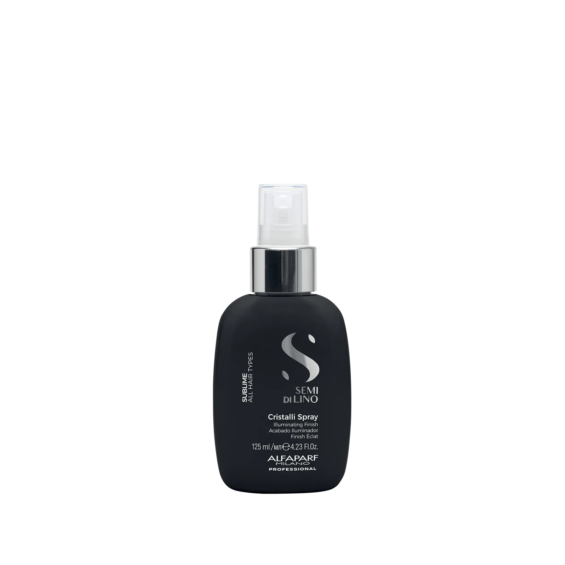 Alfaparf Semi Di Lino Cristalli Spray 125 ml – bütün saç tipləri üçün parıltı verən finiş spreyi
