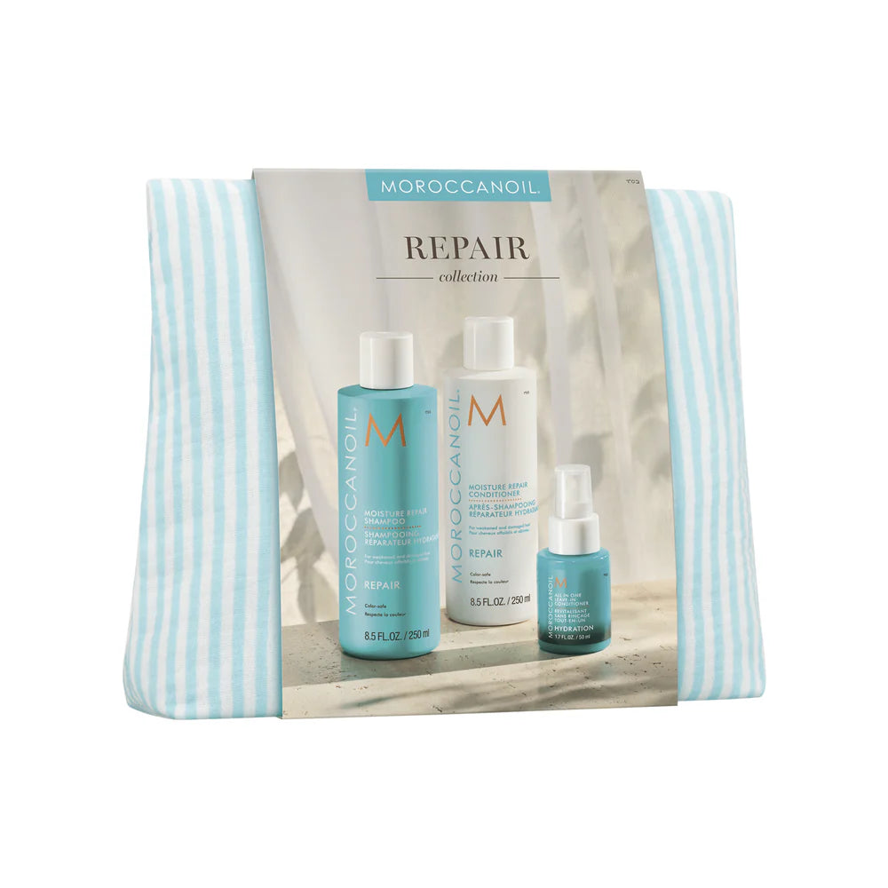 Moroccanoil Bərpaedici Saç Baxımı Dəsti 250 ml + 250 ml + 50 ml