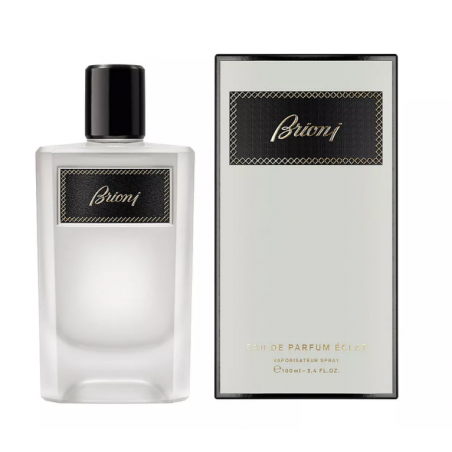 Brioni Eau de Parfum Éclat 100 ml bottle and box (men’s fragrance, minimalist design)