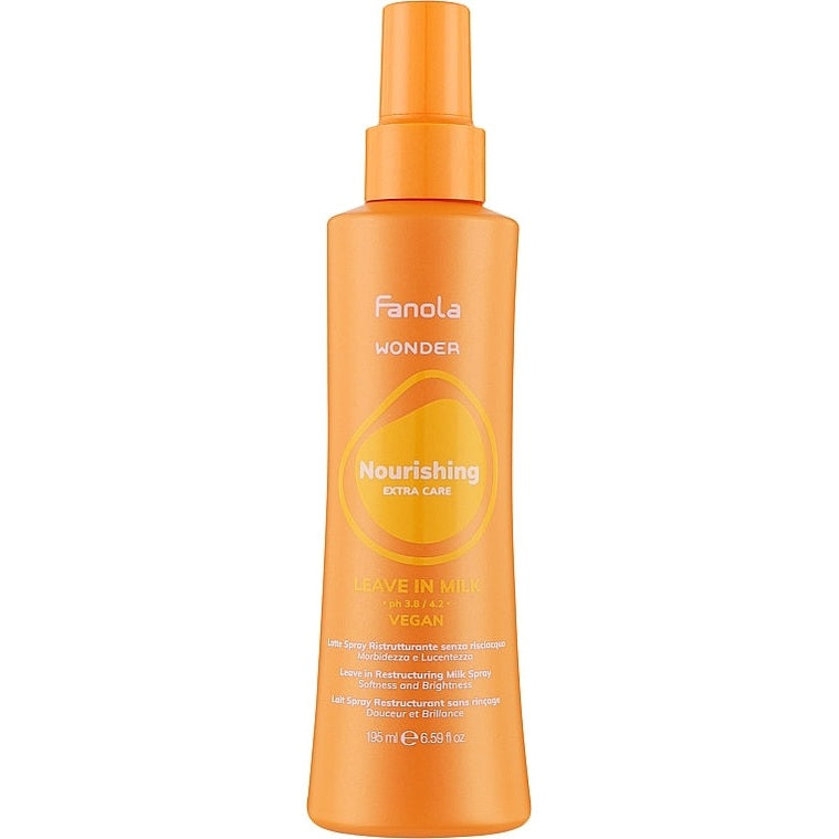 Fanola Wonder Nourishing Leave-In Milk 195 ml — qidalandırıcı durulamasız süd spreyi
