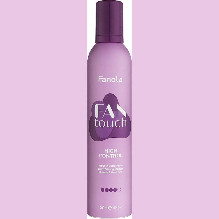 Fanola Fan Touch High Control saç köpüyü 300 ml — ekstra güclü fiksasiya
