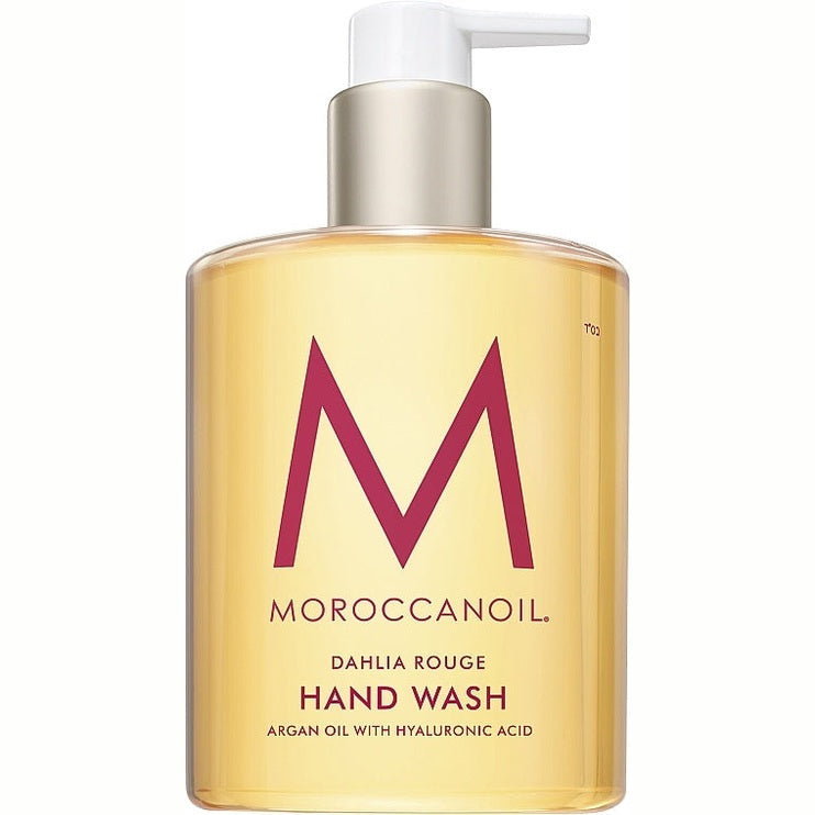 Moroccanoil Hand Wash Dahlia Rouge – arqan yağı və hialuronlu əl yuma geli (Daraq Store Bakı)
