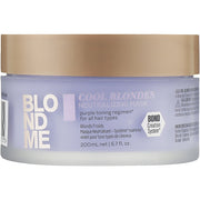 Schwarzkopf BlondMe Cool Blondes Neutralizing Mask – sarılıq əleyhinə bənövşəyi blond maska 200 ml
