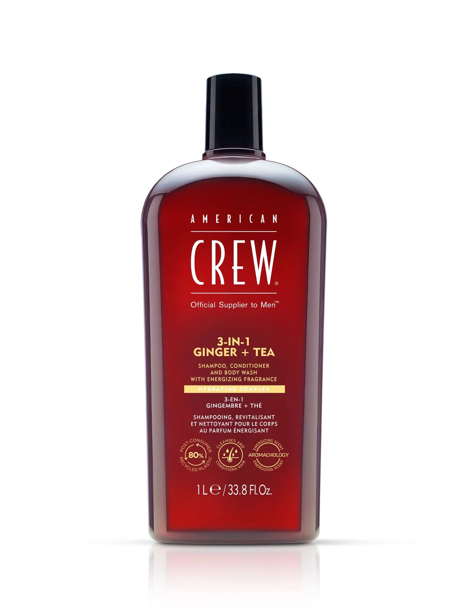 American Crew zəncəfil və çay 3-ü 1-də şampun, kondisioner və duş geli 250 ml