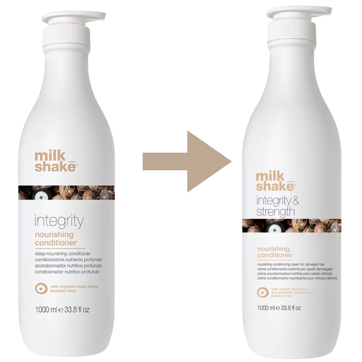 Milk_Shake Integrity & Strength Nourishing Conditioner 1000 ml zəif və zədələnmiş saçlar üçün qidalandırıcı kondisioner