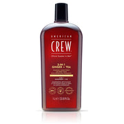 American Crew 3-in-1 Ginger + Tea 1000 ml kişi üçün şampun kondisioner və bədən yuma geli
