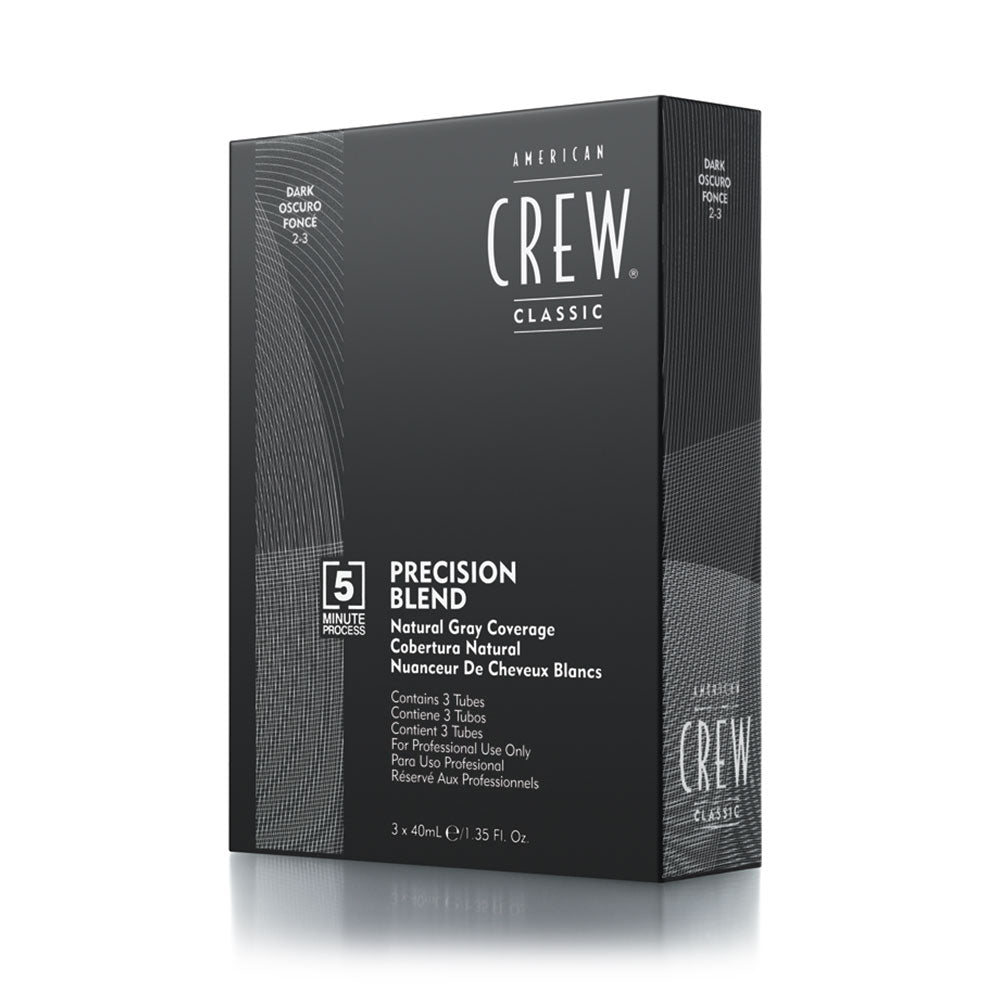 American Crew Precision Blend Dark 2-3 ağ saçları örtən kişi saç boyası 3x40 ml