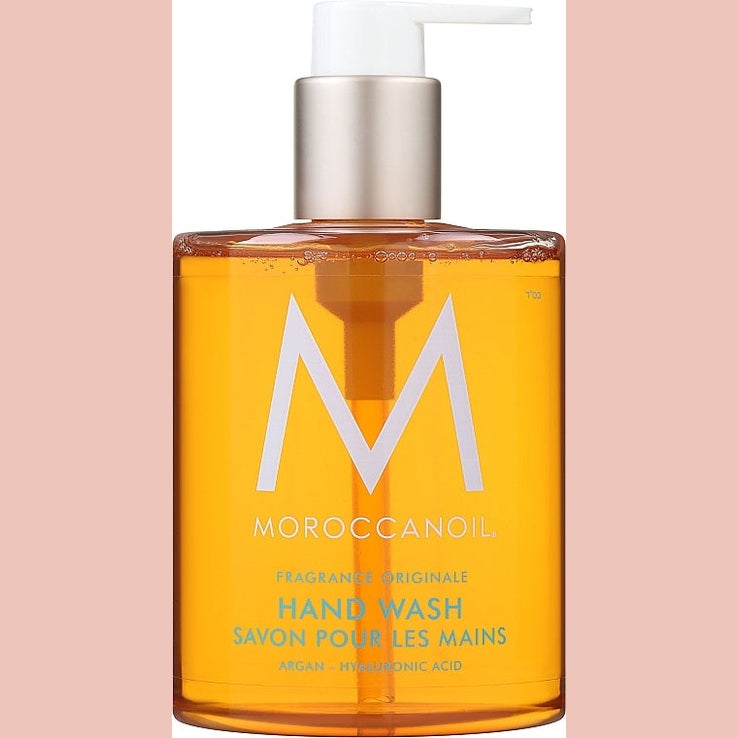 Moroccanoil Hand Wash 300 ml – arqan yağı və hialuron turşusu tərkibli nəmləndirən əl sabunu
