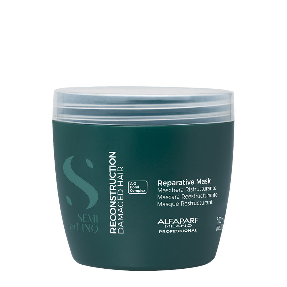 Zədələnmiş Saçlar Üçün Bərpaedici Maska Alfaparf Milano Semi Di Lino Reparative Mask 200 ml