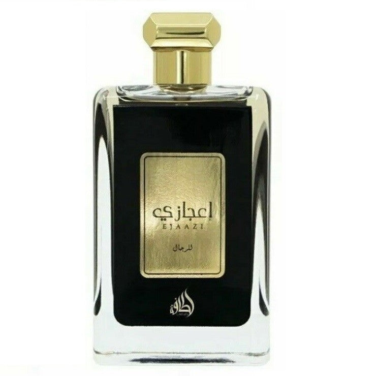 Lattafa Ejaazi EDP 100ml perfume bottle and box
