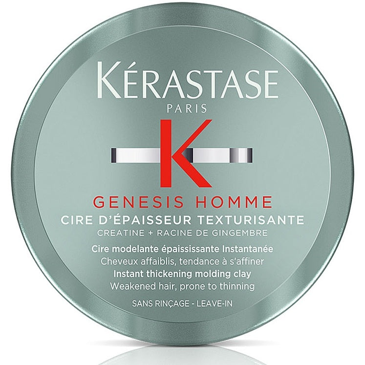 Kérastase Genesis Homme Cire d’Épaisseur Texturisante 75 ml – qalınlıq və tekstura verən clay wax
