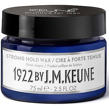 Keune 1922 Strong Hold Wax 75 ml – kişilər üçün güclü fiksasiya saç vosku
