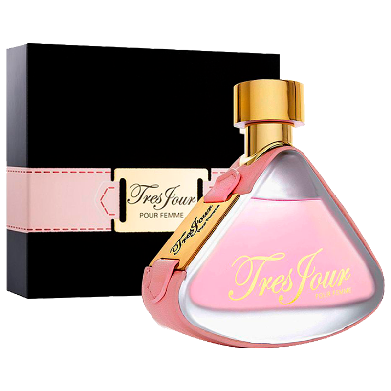 Armaf Tres Jour Pour Femme Eau de Parfum pink bottle product photo
