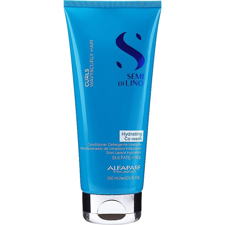 Alfaparf Semi Di Lino Curls Hydrating Co-Wash 200 ml – buruq saçlar üçün sulfatsız təmizləyici balzam (Daraq Store, Bakı)
