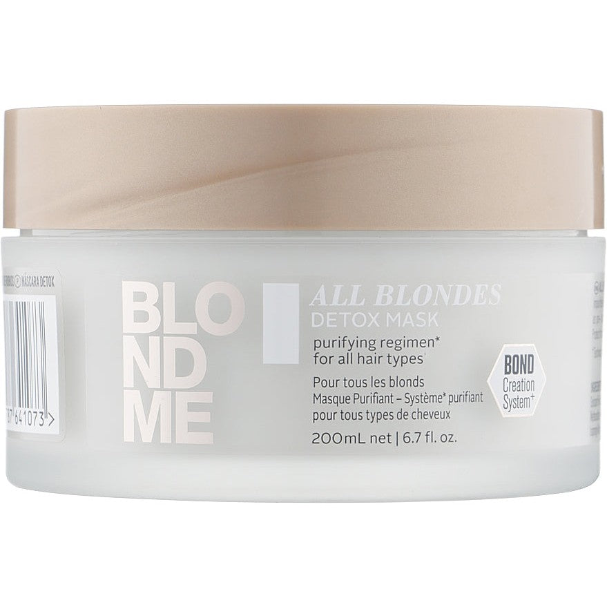Schwarzkopf BlondMe All Blondes Detox Mask – sarı saçlar üçün detoks maskası
