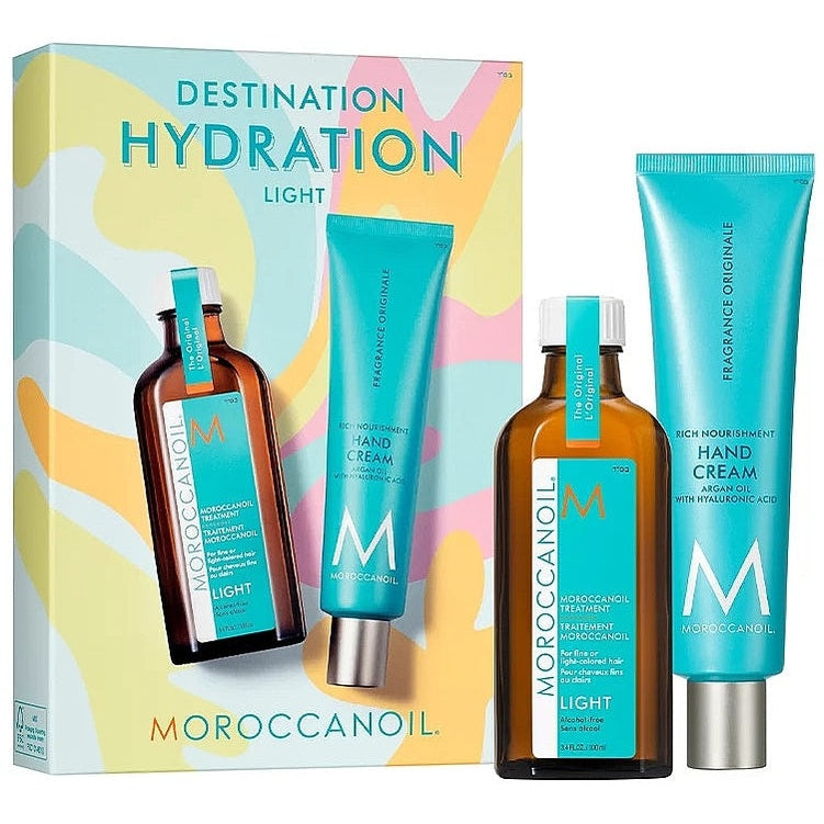 Moroccanoil Destination Hydration Light Set – Treatment Light və Hand Cream hədiyyə dəsti (Daraq Store)
