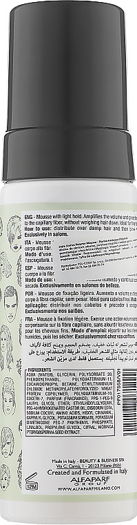 Alfaparf Style Stories Volume Mousse – həcmi artıran yüngül saç köpüyü 125 ml