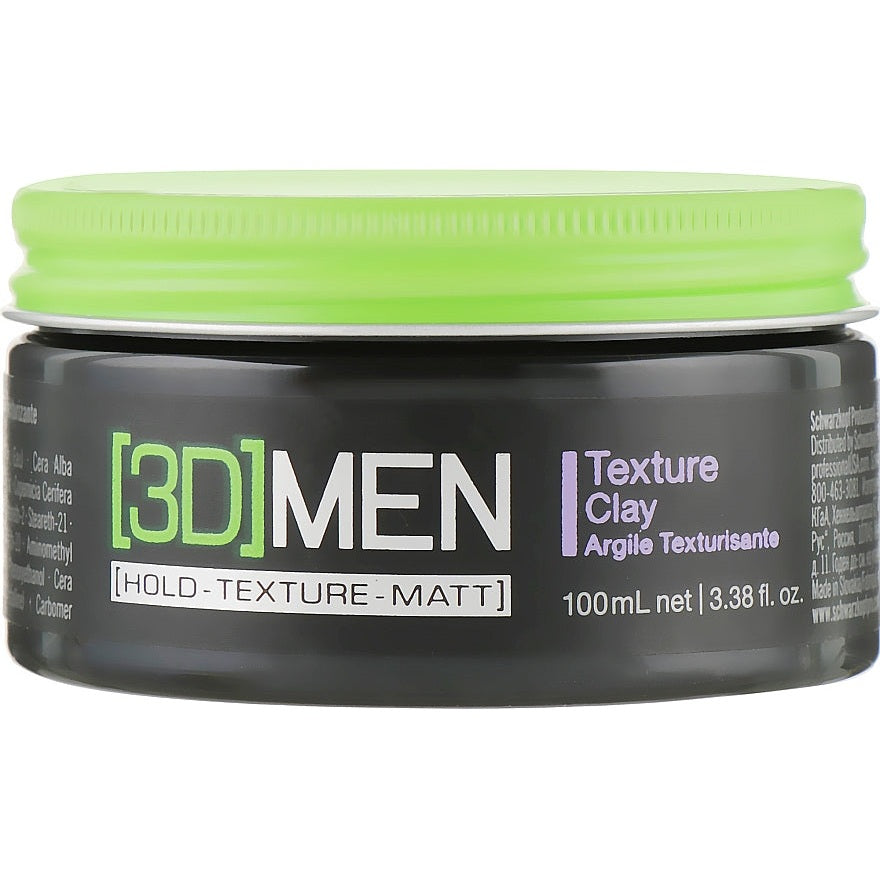 Schwarzkopf 3D Men Texture Clay 100 ml matte hair styling clay