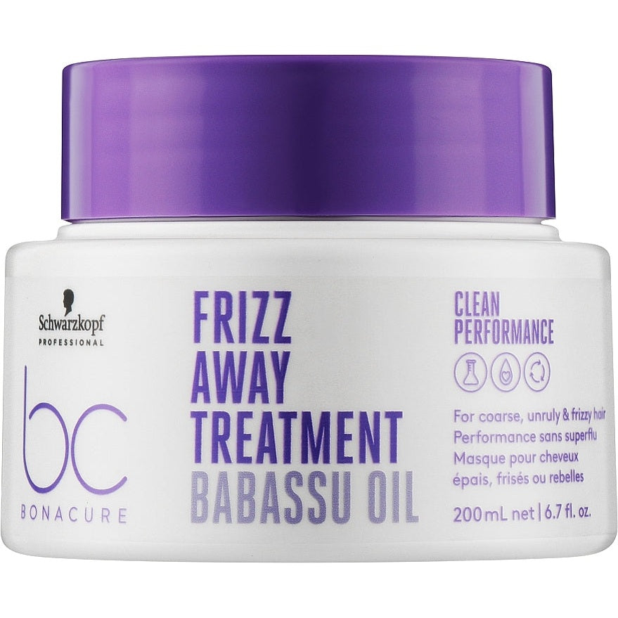 Schwarzkopf Bonacure Frizz Away Treatment 200 ml qabarıq saçlar üçün maska

