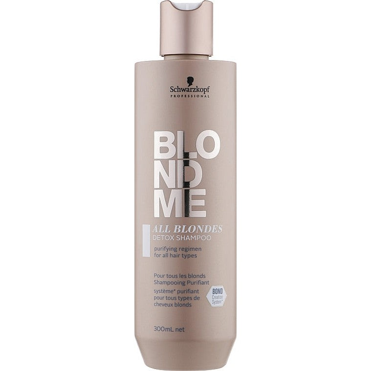 Schwarzkopf BlondMe All Blondes Detox Shampoo 300 ml blond saçlar üçün detoks şampun
