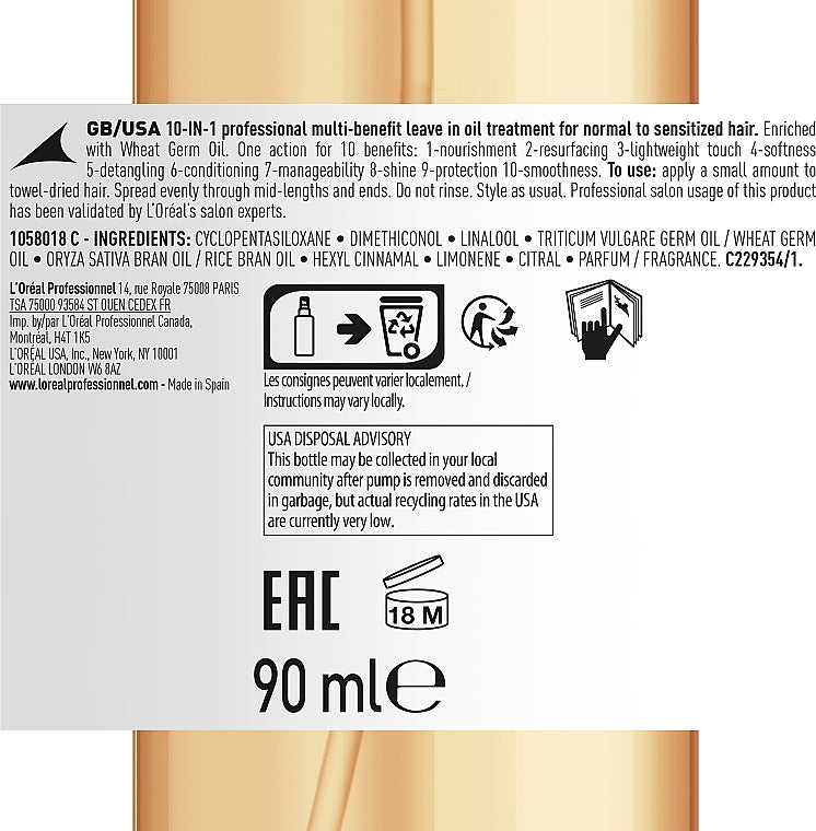 Zədələnmiş saçlar üçün bərpa edici yağ