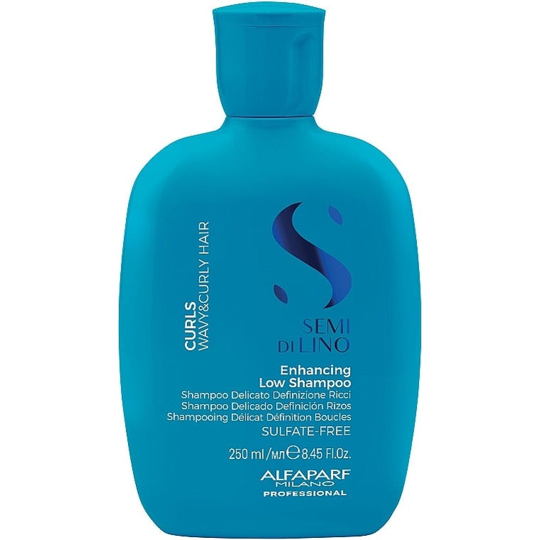 Alfaparf Semi Di Lino Curls Enhancing Low Shampoo 250 ml – qıvrım saçlar üçün sulfatsız şampun (Daraq Store)
