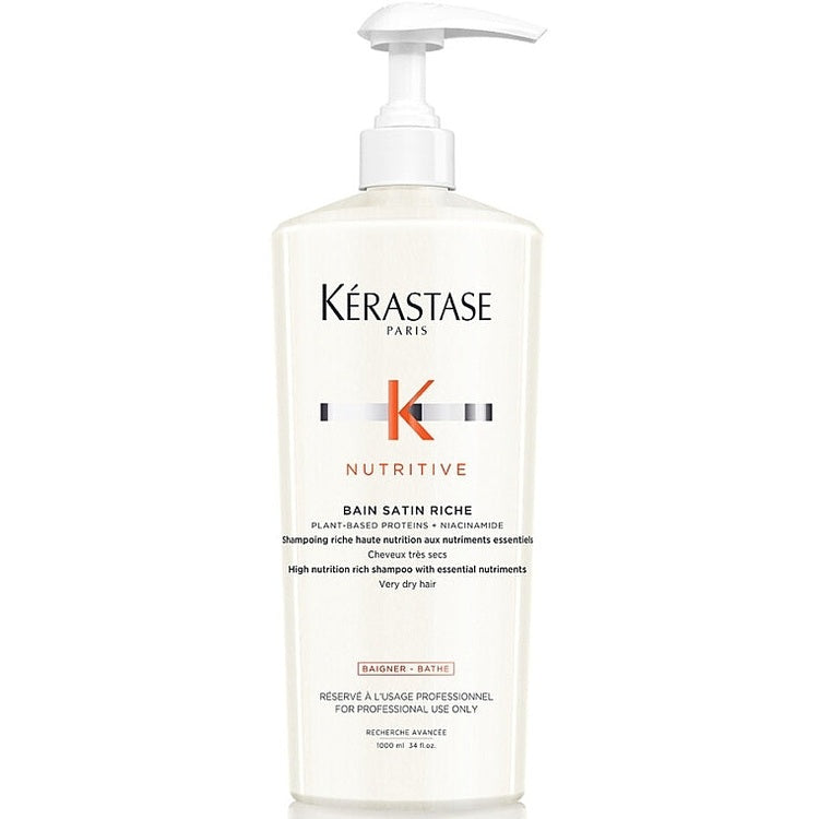 Kérastase Nutritive Bain Satin Riche 1000 ml – Peşəkar Salon Qidalandırıcı Şampun
