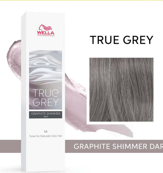 Тонер для натуральных седых волос true grey. Оттенок graphite shimmer dark 60 мл
