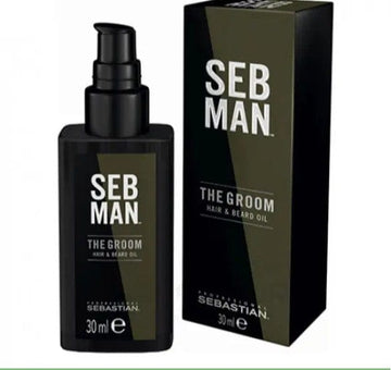 Sebastian professional масло для ухода за бородой и волосами seb man the groom hair and beard oil (30ml)