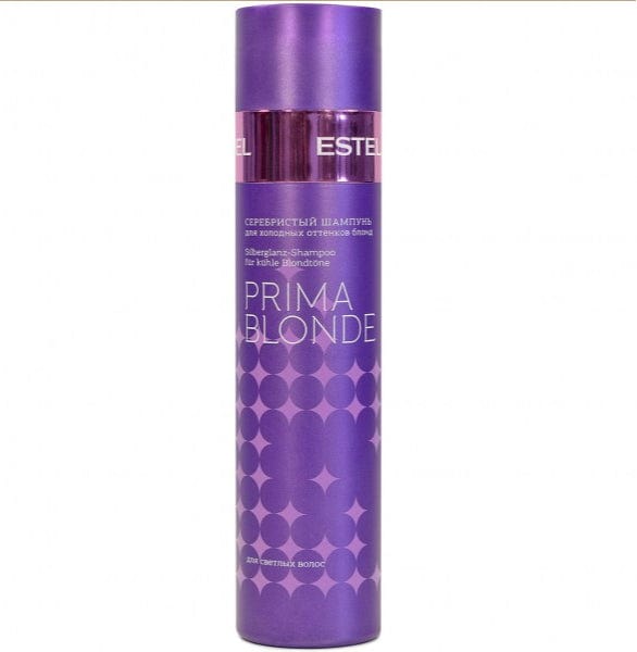 Silver shampoo for cold shades of blond prima blonde cold shampoo estel 250 ml