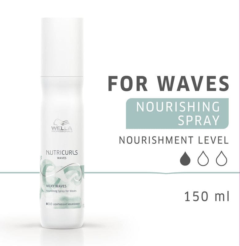 Питательное несмываемое молочко-спрей для вьющихся волос wella professionals nutricurls milky waves leave in spray 150ml