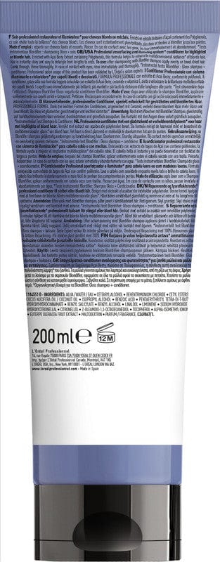 Кондиционер-сияние для волос, восстанавливающий loreal professionnel serie expert blondifier illuminating conditioner 200 ml
